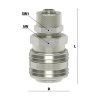 Rychlospojka poniklovaná s převlečnou maticí 4 x 6 mm