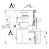 Přepážková spojka s vnitřním závitem 8 - G3/8"