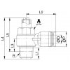 Angled throttle valve screwdriver 10 - R1/4"