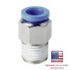 Straight fitting 3/8" - NPT 1/4"