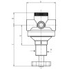 Pressure regulator 1/2", 1,250 l/min, 0.5-6 bar