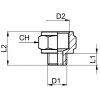 Redukcia vonkajšej G1/2" - vnútorná G1/2"