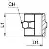 Mufy z gwintem wewnętrznym G1/2" - G1/2"