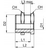 Grommets with internal pipe thread G1/4"- M20x1.5