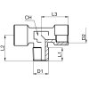T-Stück mit Innengewinde G3/4" und Außengewinde R3/4"