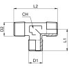 T-bolt with external threads R3/4"