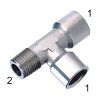 T-fitting with internal threads G1/8" and external R1/8"