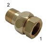 Dutchman with internal a external thread - sealing on the cone G3/4" - R3/4"