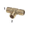 T-piece with external threads R1/4"-R1/4"