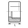 Slip nut with internal thread G3/4"