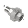 Holender z int. i na zewnątrz uszczelka gwintowana na stożku 1/2"