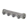 Distribution bar - nickel, outputs internal thread G3/4"