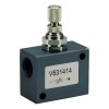 Shut-off valve with internal threaded, threaded on both sides G1/8"