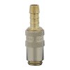 Quick coupling with straight mandrel for 5 mm hose