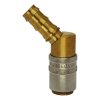 Quick coupling with 45° mandrel for 6 mm push-in hose