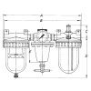 Luftaufbereitungseinheit 16 bar - 1 1/4" - 6670 l/min