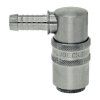 Quick coupling with 90° barb for standard 9 mm hose