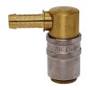 Rychlospojka s 90° trnem pro standardní hadici 9mm s ventilem