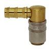 ESH Push-lock quick coupling with 90° barb for 13 mm push-on hose