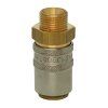 ESH quick coupling with extended straight male thread G1/2" with valve