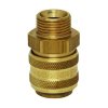 Quick coupling with direct external thread in short version G3/8"