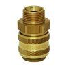 ESH quick coupling with direct male thread in short design G3/8" with valve