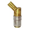 Quick coupling with 45° mandrel for standard 19 mm hose