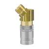 ESDF quick coupling with 45° male thread M16x1.5 with valve