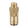 Quick coupling with straight external extended thread M16x1.5
