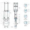 Messerschieber L20NEST - DN500 Guss
