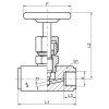 Jehlové ventily VYCO - 1"