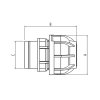 Gerade Kupplung mit Innengewinde G1 1/4" 40 mm