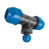 Reduced T-coupling with anti-condensation branch 63/32 mm