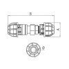 Direct fitting G2" 50 mm