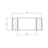 Redukce vnitřní/vnější závit G1 1/2"xG2"