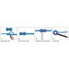 Hook wrenches for coupling nuts 63 mm