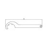 Hook wrenches for 40 mm coupling bodies