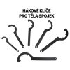 Hook wrenches for 40 mm coupling bodies