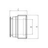 Reduction internal thread G1/2", external thread G1 1/2" with o-ring