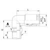 L-thread with external thread 12 - R3/8"