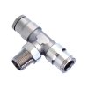 Swivel T-coupling with lower conical thread MPT-3810