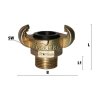 Bajonettkupplung mit Außengewinde G 3/8" SKG