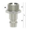 ES steel nipple with external thread G1/8"