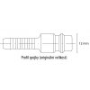 Closing nipple ESN-SQAB union nut for hose 4 x 6 mm