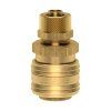 Through quick coupling with union nut and barb 9x12 mm