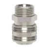 Through nickel-plated quick coupling with external pipe thread G1/8"