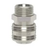 Pass-through nickel-plated quick coupling with external metric thread M16x1.5