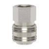 Pass-through nickel-plated quick coupler with G1/8" female pipe thread