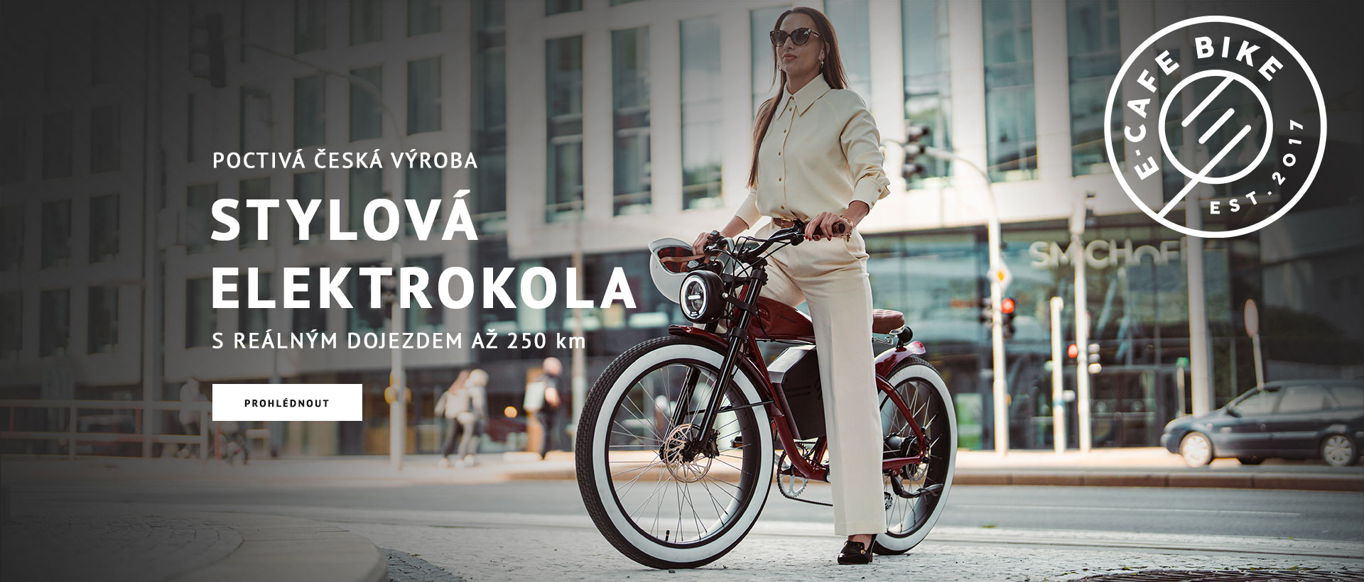 E-CAFE BIKE Stylová městská elektrokola