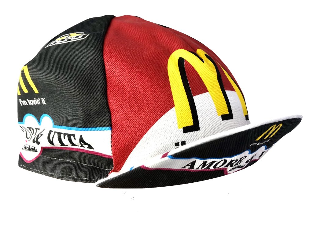 Cyklo Čepice VINTAGE - Team Amore & Vita - McDonald's - KOMUTER.cz